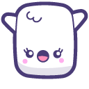 Kawaii White Marshmallows cursor