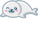Kawaii White Seal cursor