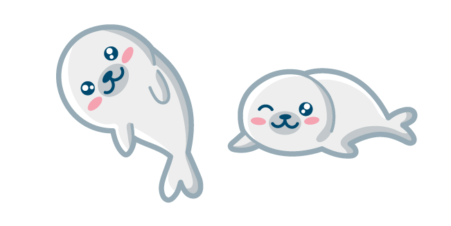Kawaii White Seal