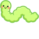 Kawaii Worm and Apple pointer