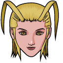 Kingdom Hearts Larxene and Foudre cursor