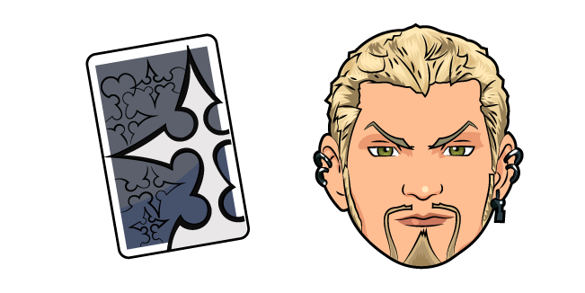 Kingdom Hearts Luxord and Game Card