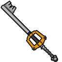 Kingdom Hearts Xion and Kingdom Key pointer