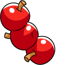 Kirby Blue Kirby and Red Apples pointer