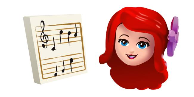 LEGO Ariel and Notes