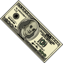 100 Dollars and Bankroll pointer
