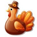 Balloon Autumn Leaf and Turkey cursor