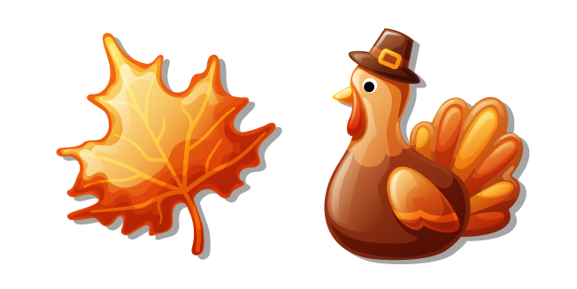 Balloon Autumn Leaf and Turkey