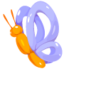 Balloon Butterfly and Frog pointer