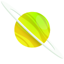 Colored Saturn pointer
