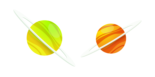Colored Saturn