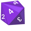 D&D RPG D8 and D20 Dice pointer
