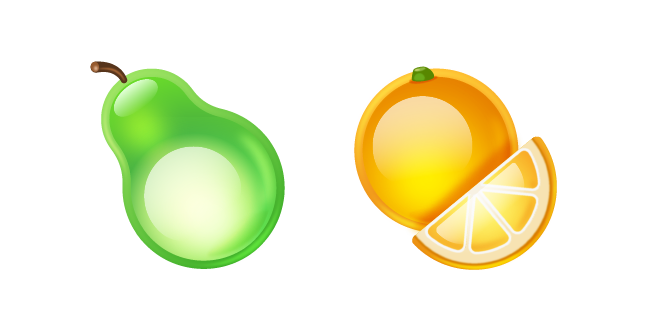 Frutiger Aero Pear and Orange