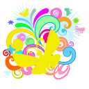 Frutiger Metro Butterflies and Colorful Swirls pointer