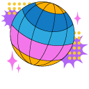 Frutiger Metro Shapes and Disco Ball cursor