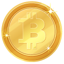 Golden Bitcoin Coins cursor