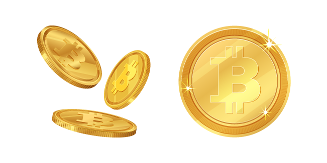 Golden Bitcoin Coins
