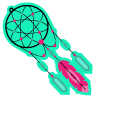 Green and Pink Dreamcatchers pointer