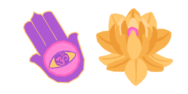 Hand of Fatima and Golden Lotus