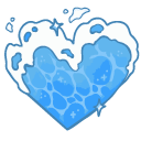 Ice and Water Hearts cursor