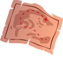 Jolly Roger and Treasure Map cursor