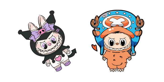 Kuromi and Tony Tony Chopper Labubus