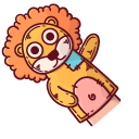 Lion and Elephant Finger Puppets pointer