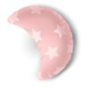 Pink Crescent Moon and Star Pillows pointer