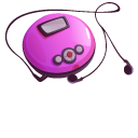 Portable CD Player and Compact Discs cursor