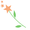 Purple Fairy and Flower Wand pointer