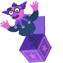 Purple Jack-in-the-Box pointer