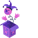 Purple Jack-in-the-Box cursor