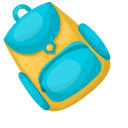 School Backpack and Book pointer