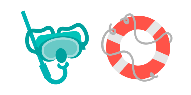 Snorkel Mask and Lifebuoy