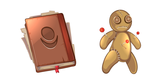 Spell Book and Voodoo Doll