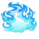 Striking Blue Flame cursor