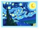 The Starry Night Vincent van Gogh cursor