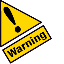 Warning and Caution Road Sign pointer
