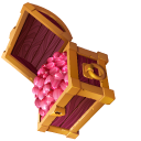 Wooden Chest with Rubies pointer