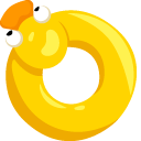 Yellow Duck Swim Ring pointer