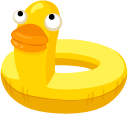 Yellow Duck Swim Ring cursor