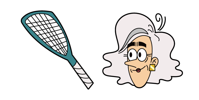 The Loud House Mrs. Kernicky and Tennis Racquet