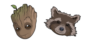 Baby Groot and Rocket