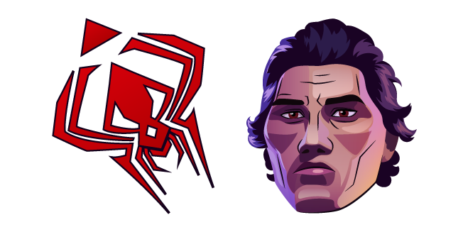 Spider-Man: Across the Spider-Verse Miguel O'Hara and Logo