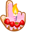 Materials Birthday Cake cursor