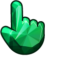 Materials Emerald cursor