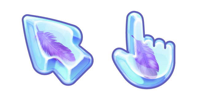 Materials Glass with a Feather