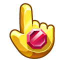 Materials Gold Bar with Ruby cursor