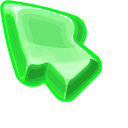 Materials Green Jelly pointer