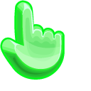 Materials Green Jelly cursor